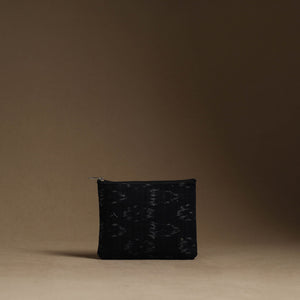 Black - Handmade Cotton Multipurpose Utility Pouches (set of 3) 14