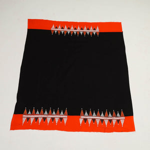 Black - Cotton Bengal Kantha Work Blouse Piece 25