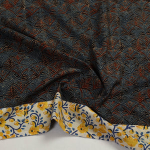 Blue - Block Print Cotton Ajrakh Blouse Piece 31