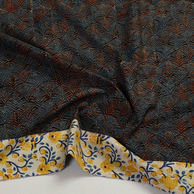 Blue - Block Print Cotton Ajrakh Blouse Piece 31