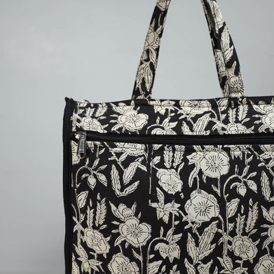 Black - Handcrafted Cotton Shopping Bag 03