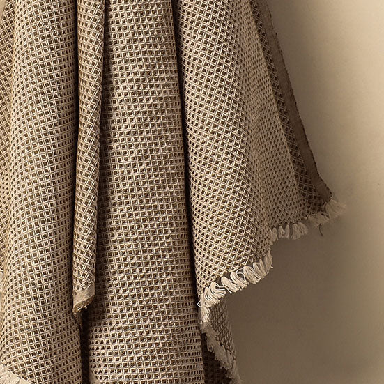 Brown - Alampur Handloom Cotton Bath Towel