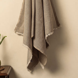 Brown - Alampur Handloom Cotton Bath Towel