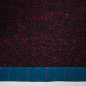 Black - Pipad Block Printed Cotton Blouse Piece 118