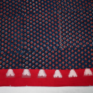 Blue - Block Printed Cotton Bagru Blouse Piece 119