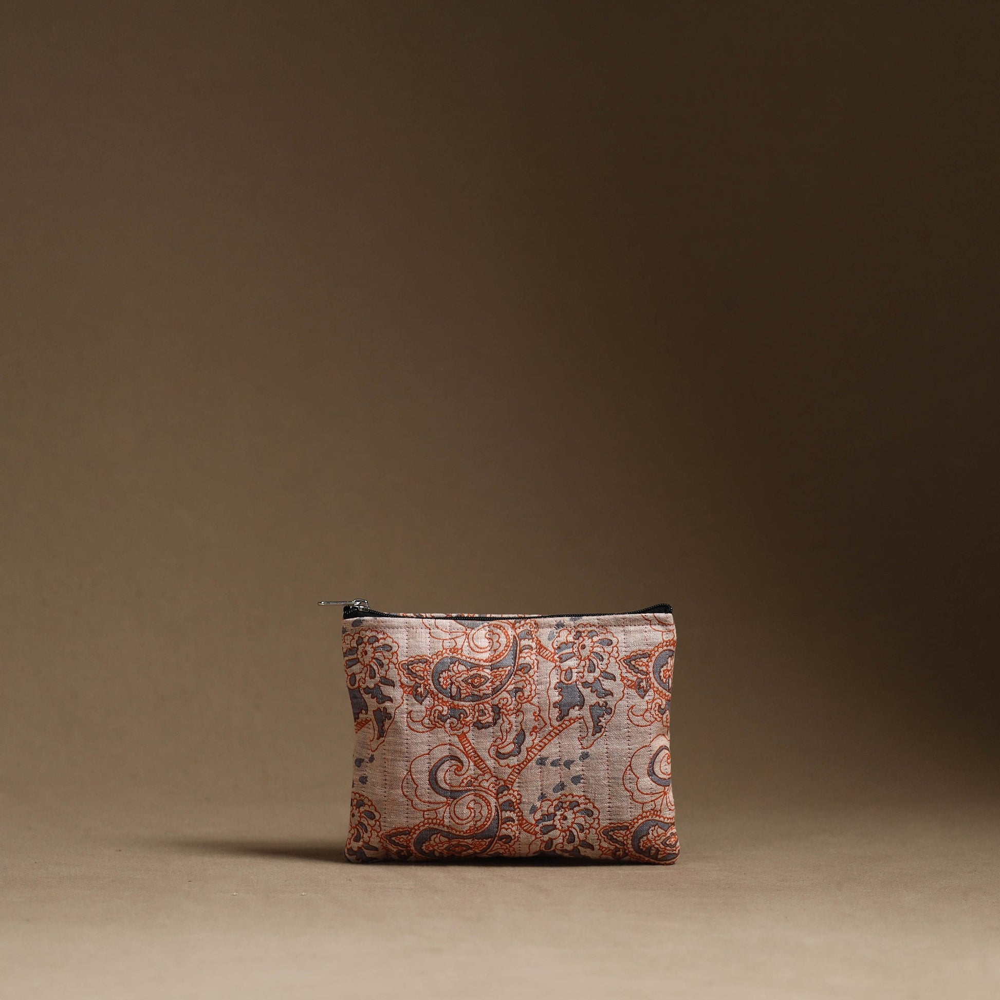 Brown - Handmade Cotton Multipurpose Utility Pouches (set of 3) 22