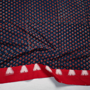 Blue - Block Printed Cotton Bagru Blouse Piece 119