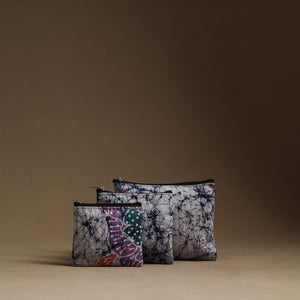 Beige - Handmade Cotton Multipurpose Utility Pouches (set of 3) 25