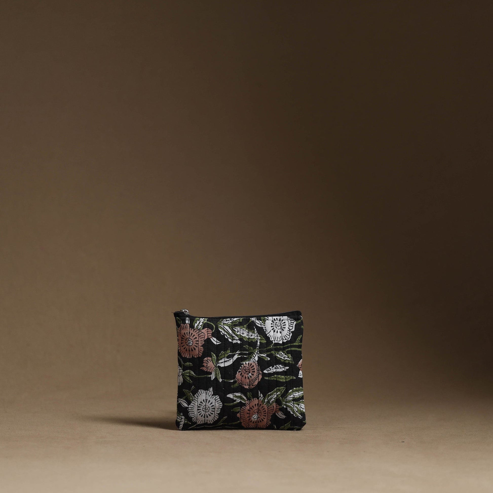 Black - Handmade Cotton Multipurpose Utility Pouches (set of 3) 28