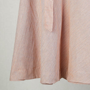 Brown - Jhiri Handloom Cotton Wrap Around Plain Skirt 06