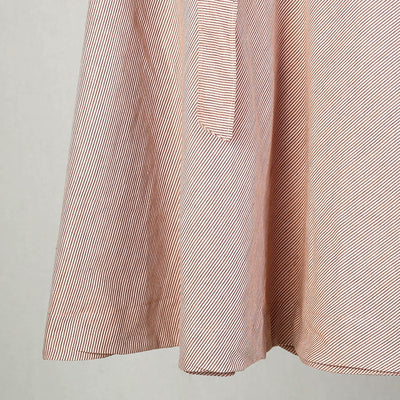 Brown - Jhiri Handloom Cotton Wrap Around Plain Skirt 06