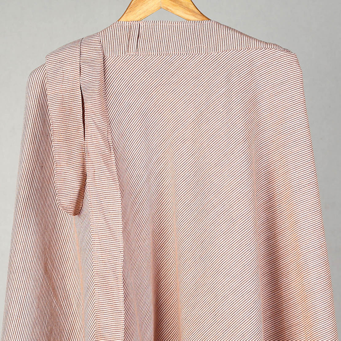Brown - Jhiri Handloom Cotton Wrap Around Plain Skirt 06