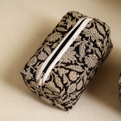 Black - Handmade Cotton Toiletry Bags (Set of 3) 29