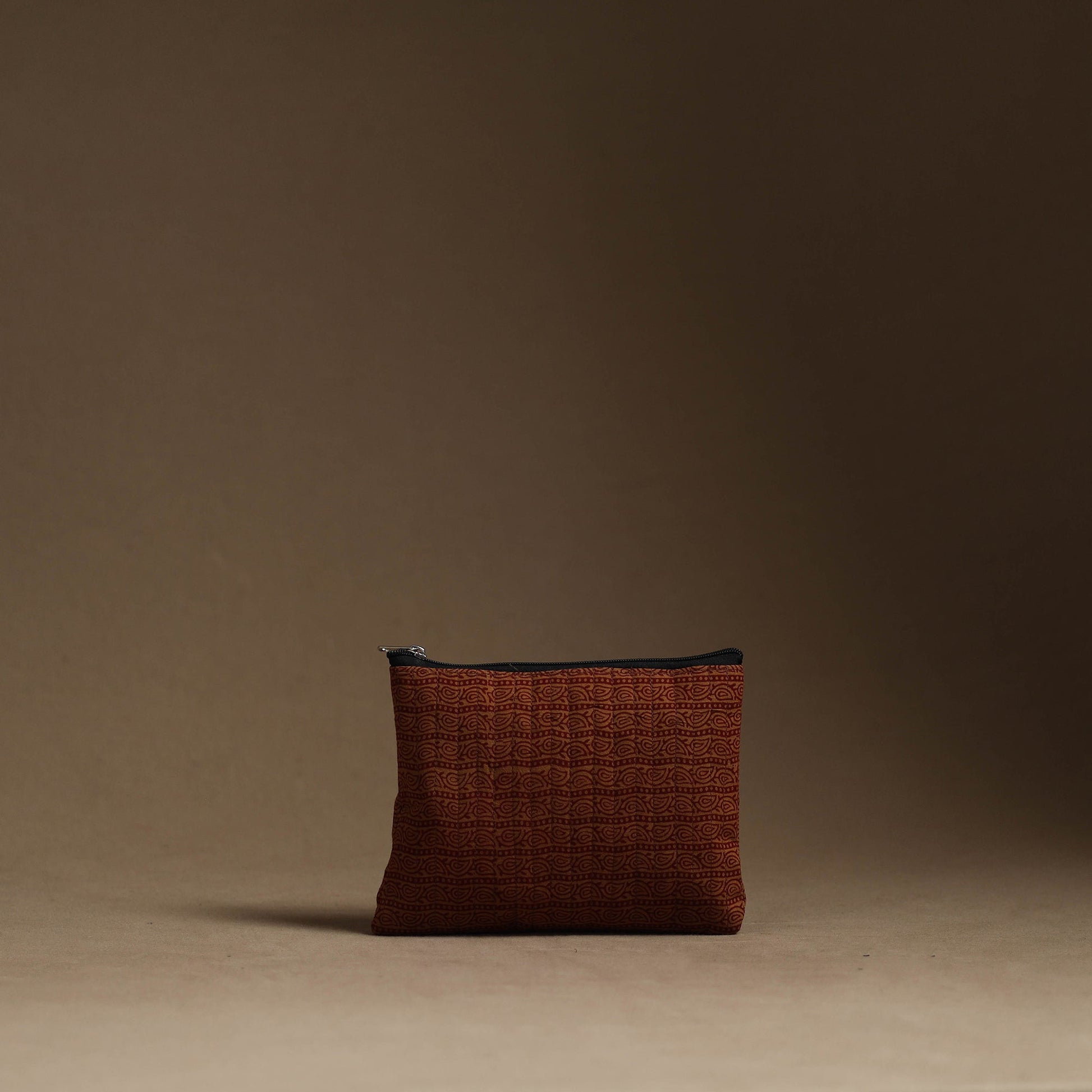 Brown - Handmade Cotton Multipurpose Utility Pouches (set of 3) 31