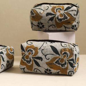 Brown - Handmade Cotton Toiletry Bags (Set of 3) 31