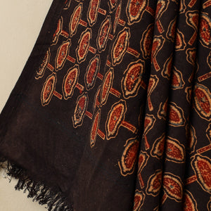 Black - Block Print Cotton Ajrakh Handloom Towel