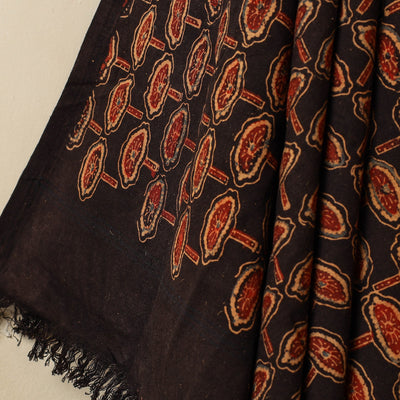 Black - Block Print Cotton Ajrakh Handloom Towel