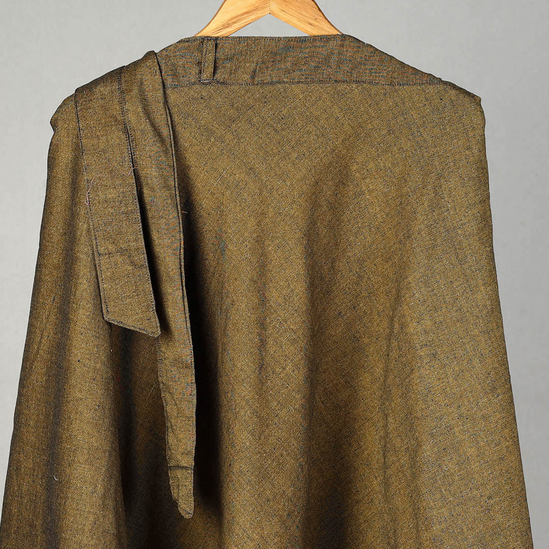 Brown - Jhiri Handloom Cotton Wrap Around Plain Skirt 26