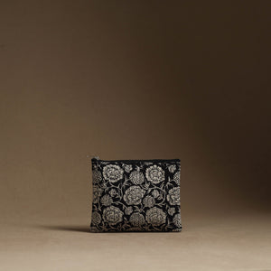 Black - Handmade Cotton Multipurpose Utility Pouches (set of 3) 33