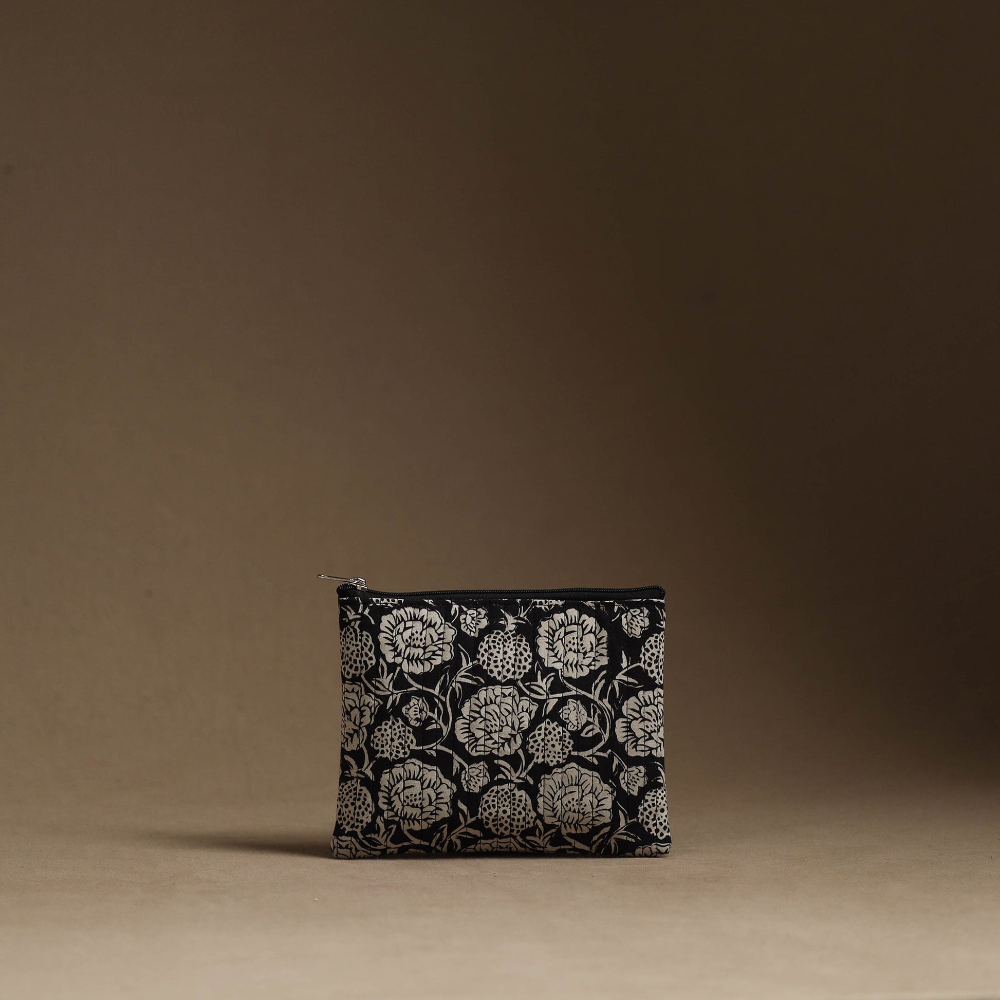 Black - Handmade Cotton Multipurpose Utility Pouches (set of 3) 33
