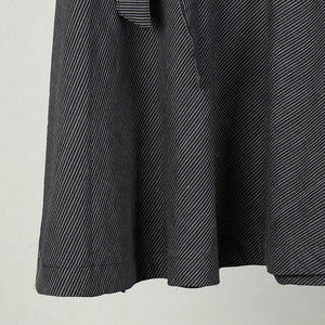 Black - Jhiri Handloom Cotton Wrap Around Plain Skirt 27