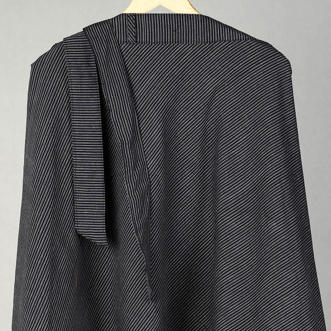 Black - Jhiri Handloom Cotton Wrap Around Plain Skirt 27