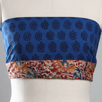 Blue - Bagh Block Printed Cotton Blouse Piece 23