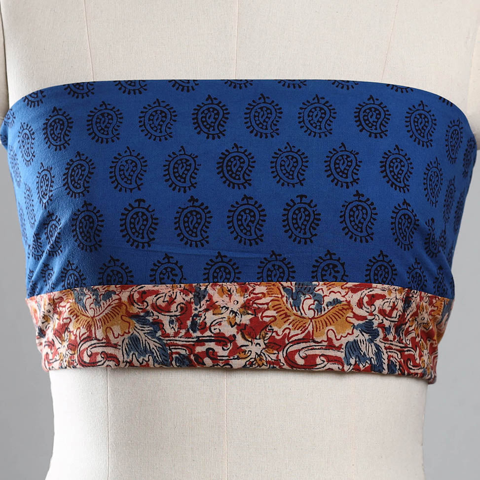 Blue - Bagh Block Printed Cotton Blouse Piece 23