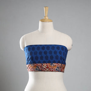 Blue - Bagh Block Printed Cotton Blouse Piece 23