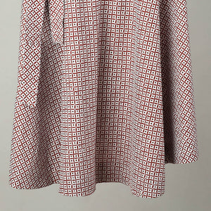 Brown - Sanganeri Block Printed Cotton Wrap Around Skirt 22