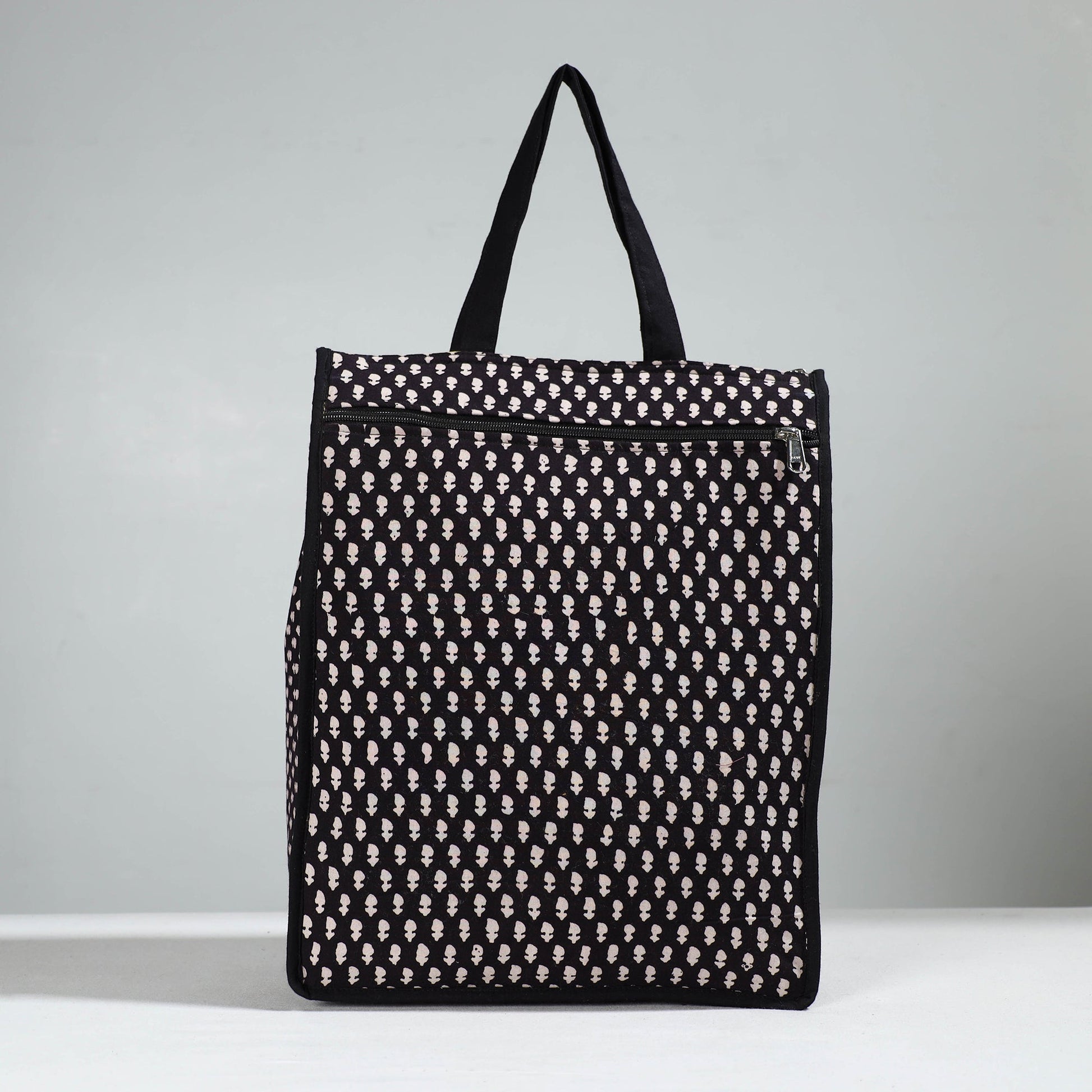 Black - Handcrafted Cotton Shopping Bag 27