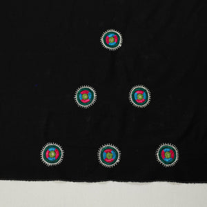 Black - Kutch Hand Embroidery Cotton Blouse Piece 72