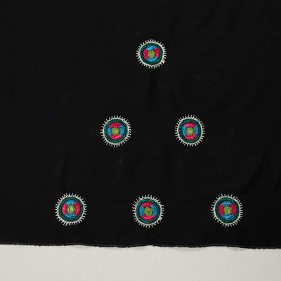 Black - Kutch Hand Embroidery Cotton Blouse Piece 72