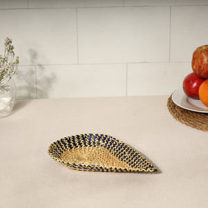 Beige - Handmade Sikki Grass Multipurpose Tray (Small)