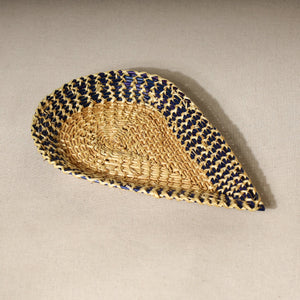 Beige - Handmade Sikki Grass Multipurpose Tray (Small)