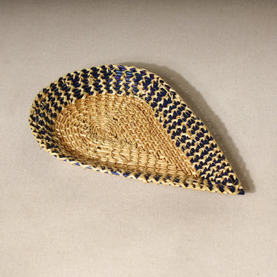 Beige - Handmade Sikki Grass Multipurpose Tray (Small)