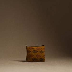 Brown - Handmade Cotton Multipurpose Utility Pouches (set of 3) 49