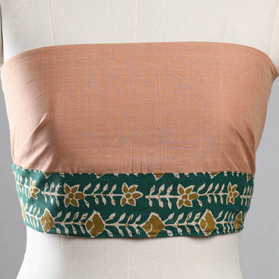 Brown - Plain Cotton Blouse Piece 71