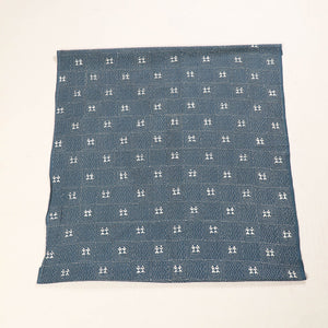 Blue - Bengal Kantha Embroidery Cotton Blouse Piece 88