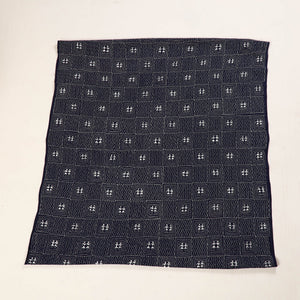 Blue - Bengal Kantha Embroidery Cotton Blouse Piece 82