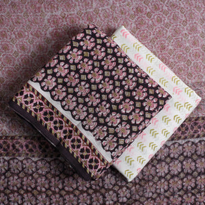 3pc Sanganeri Block Printed Cotton Suit Material with Kota Doria Dupatta 01