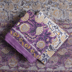 3pc Sanganeri Block Printed Cotton Suit Material with Kota Doria Dupatta 03