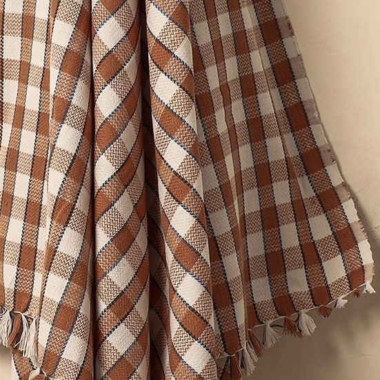 Brown - Nidubrolu Handloom Cotton Bath Towel