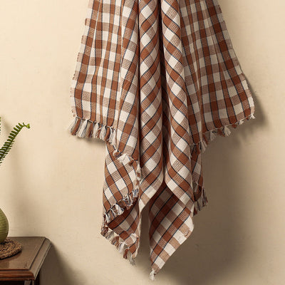 Brown - Nidubrolu Handloom Cotton Bath Towel