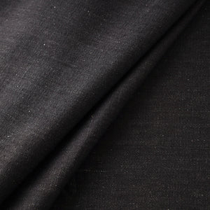Black - 2/40 Twill Cotton Handspun Handloom Natural Dyed Plain Fabric 11