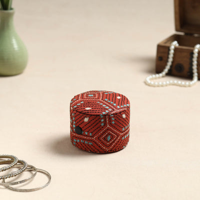 Bengal Kantha Work Handcrafted Bangle Box (Small)