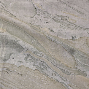 Beige - Digital Printed Marble Pattern Cotton Fabric 04