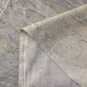 Beige - Digital Printed Marble Pattern Cotton Fabric 04