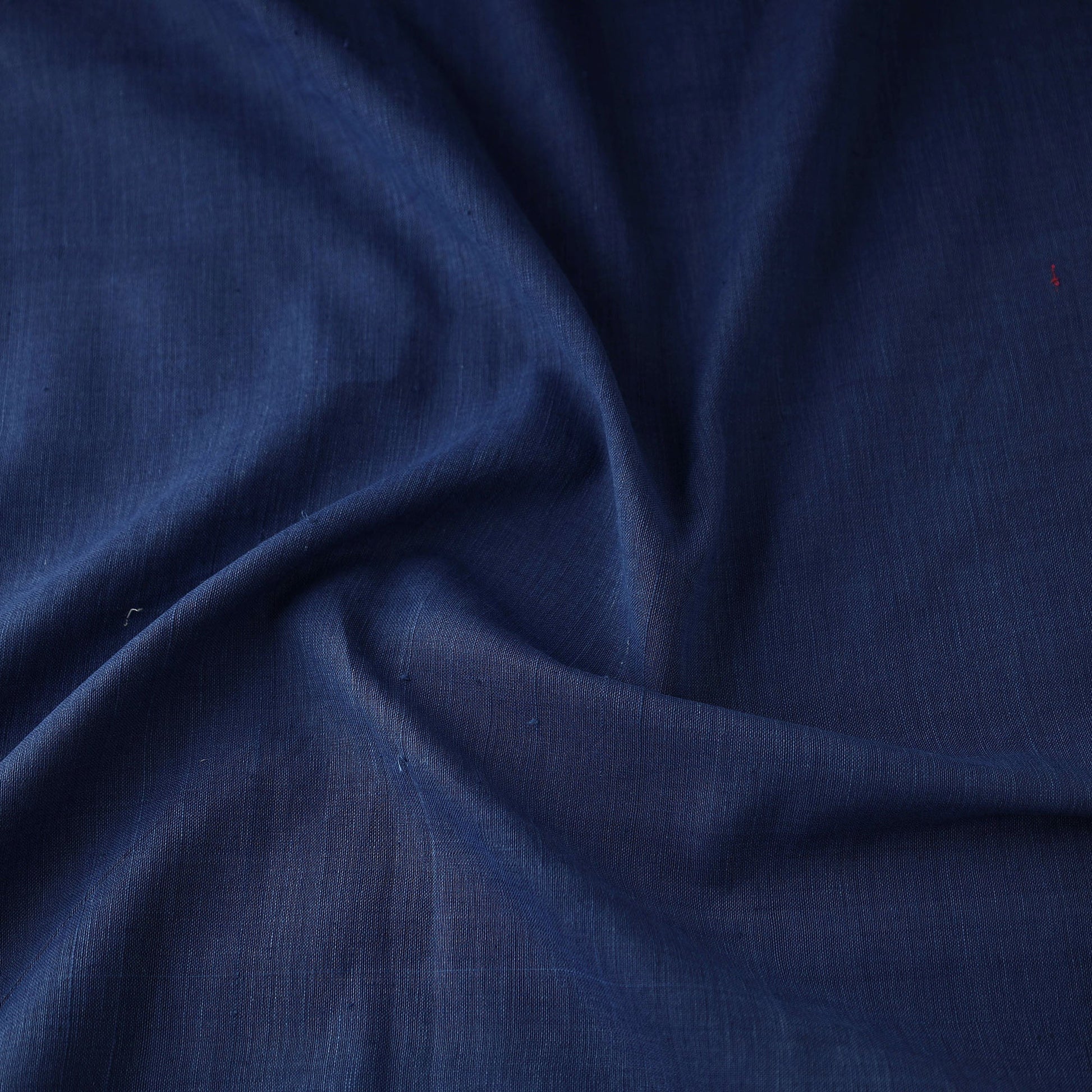 Blue - 40 x 10 Count Cotton Handspun Handloom Natural Dyed Plain Fabric 05