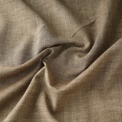 Brown - 40 x 10 Count Cotton Handspun Handloom Natural Dyed Plain Fabric 06